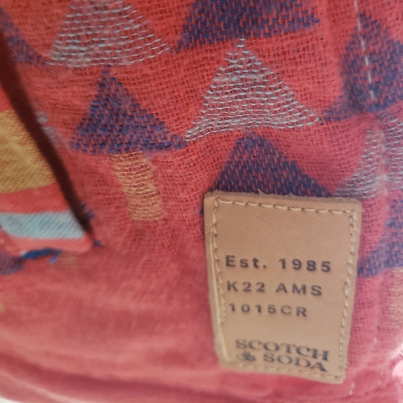 Men's Scotch & Soda Ikat Denim-Detailed Jacquard Overshirt - size S - Picture 4 of 6